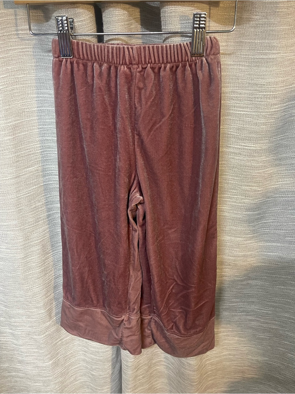 Zara Mauve Velvet Wide-Leg Pants